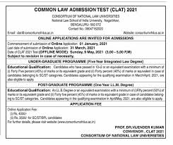 Visit the official website of the consortium of nlu's. Clat 2021 2022 Exam Date Admit Card Analysis Syllabus Exam Pattern Question Paper Notification Pdf