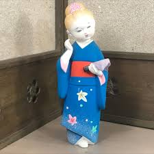 Japanese Vintage Hakata Doll Cute Japanese Ceramic Figurine Fully Handmade In 2020 Japanese Dolls Vintage Japanese Japanese Ceramics