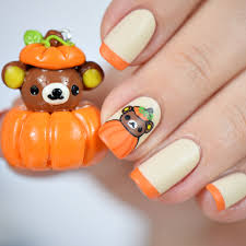 These cute onesie are perfect for pajamas or a costume party! Scaryweenchallenge Rilakkuma Halloween Nageldesign Nisinails