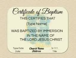 Baptism certificate is used by churches in order to verify that a person is baptized. Free Baptism Certificate Templates Customize Online No Watermark