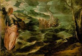 Why does jesus look at the fish and then ask simon peter, 'do you love me?' jesus calls out: Christ On The Sea Of Galilee 1575 1580 Tintoretto Wikiart Org