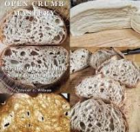 With higher hydration dough such as this, I often preshape ...