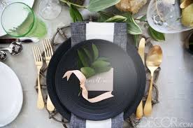 Love The Black Plates Beautiful Table Place Settings Elle Decor