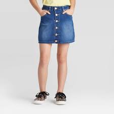 Girls Jeans Skirt Cat Jack Target
