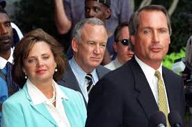 Patsy And John Ramsey Look Over The Shoulder Of Their Attorney L Lin Wood During A Press Conference Aug 28 2 Atlanta Olympics John Ramsey Jonbenet Ramsey