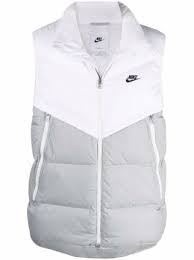 Shop Nike swoosh-embroidered padded gilet with Express Delivery - FARFETCH