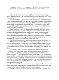 Thus, unlike some of the other companies out there, our online assignment writing service guarantees that every paper is written from. Artikel Pergaulan Remaja Di Zaman Sekarang
