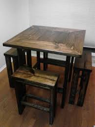 This Would Brought Cute In That Small Spot In Our New Kitchen Small Kitchen Tables Rustic Kitchen Tables Diy Kitchen Table