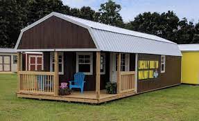 It is the customer's responsibility to ensure the ground is suitable and utilities are properly located. Deluxe Lofted Barn Cabin Portable Buildings In Pace Fl The Backyard Barn Storage Sheds And Steel Buildings