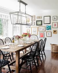 5 out of 5 stars. Rustic Reclaimed Wood Trestle Dining Table With Black Wooden Spindle Chairs Cottage Dining Room