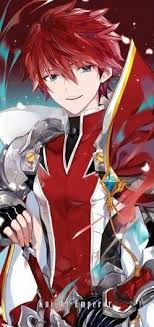 Anime Guy Red Hair Blue Eyes Red Armor Anime Red Hair Red Hair Anime Guy Elsword Anime