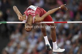 In the men's high jump, tamberi and mutaz essa barshim of qatar matched each other all evening until both failed to clear 7 feet 10 inches on three straight tries. World Championships 2017 Images Athletics Posters Mutaz Essa Barshim
