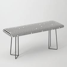 Black And White Bench Ses Black And White Bench By Fimbis Society6 Seating Furniture Interior Design Ho Furniture White Bench Ottoman Bench