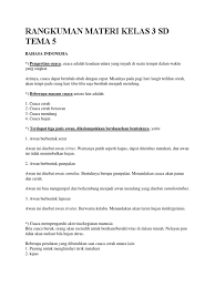Materi tematik kelas 1 tema 1 diriku. Pelajaran Pkn Kelas 3 Tema 5 Siswapelajar Com
