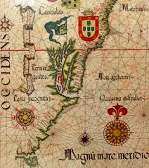 free photo 16th century nautical chart showing the recently