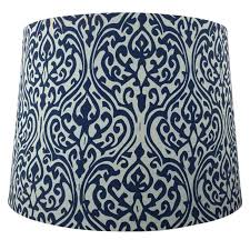 The main feature of the room was a jade navy wallpaper which worked well with the grey. 15 Navy White Patterned Lamp Shade 12x14 In Lamp Shade Shabby Chic Lamp Shades Navy Lamp Shade