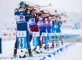 Yuliia Dzhima Of Ukraine In Action During The Ibu Biathlon World Cup Biathlon World Cup Ukraine