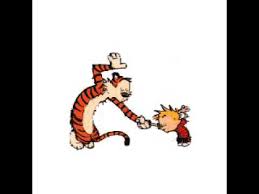 Image result for pictures of calvin and hobbes dancing