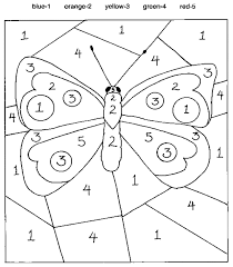 Printable Paint By Numbers Kids Learning Activity Butterfly Coloring Page Kindergarten Colors Numbers For Kids