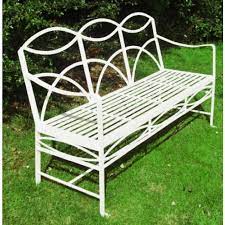 I bought the french ornate cream wrought iron garden bistro set for my son's birthday. The Dudley Wrought Iron Garden Bench Black Country Metalworks