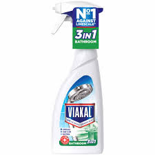 Viakal Bathroom 3 In 1 Bathroom Cleaner Spray 500ml Wilko