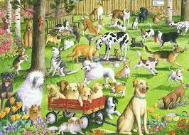 Australia's largest range of ravensburger jigsaw puzzles at lowest prices. Amazon Com Ravensburger At The Dog Park Large Format 500 Piece Jigsaw Puzzle For Adults Every Piece Is Unique Softclick Technology Means Pieces Fit Together Perfectly Toys Games