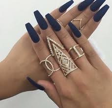 Acrylic nails are especially for people who feel like their nails never grow. Cute Dark Acrylic Nails New Expression Nails