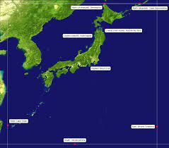 Generally speaking, when navigating from a map in hiking, you use a topographic map and work from 8 digit grid references. List Of Extreme Points Of Japan Wikipedia