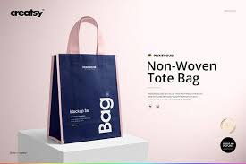 Non Woven Tote Bag Mockup Set Bag Mockup Woven Tote Bag Tote Bag