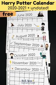 Free Harry Potter Inspired Calendar For A Magical Year In 2020 Printable Calendar Template Harry Potter Calendar Calendar Monthly Planner