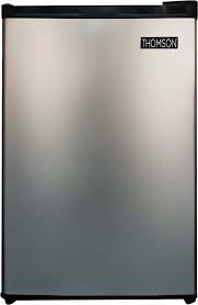 Black stainless steel mini fridges. Thomson 4 5 Cu Ft Mini Fridge Stainless Steel Tfr441 Best Buy