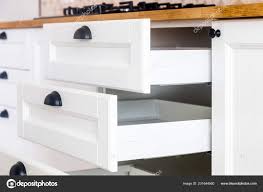 opened kitchen drawers kitchen