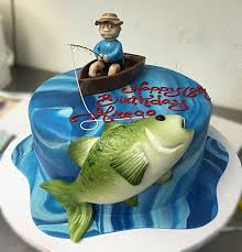 Best fish birthday cake from fishing cake cakecentral. 1af6da92b02f1cfa0e9305932f493301 Jpg 736 765 Birthday Cakes For Men Fisherman Cake Fish Cake Birthday
