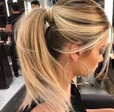 Obsessed With These Bright Blonde Highlights And This Glam High Ponytail Ponytail Hairstyles Easy Hair Styles Blonde Ponytail