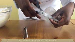 How To Use A Piping Bag Without A Coupler Youtube