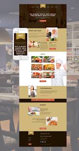 Cafeteria Web Template Cafe Website Website Template Restaurant Website Design