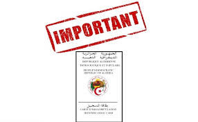 The consulate of algeria in besancon, france. Communique Carte D Immatriculation Consulaire Par Voie Postale Consulat D Algerie A Pontoise