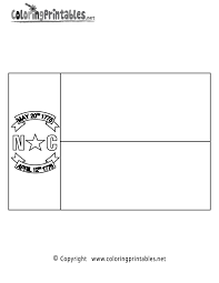 There are a total of 4 different colors which are. Free Printable North Carolina Flag Coloring Page