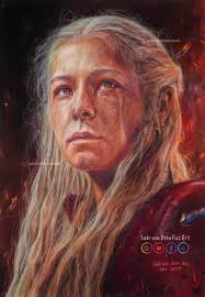 One of the few portraits I made with colored pencils, the French singer  Mylène Farmer. Drawn