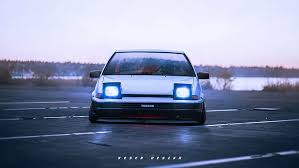 Тойота левин ae86 спорт тюнинг спойлер. Hd Wallpaper Car Digital Art Render Vehicle Toyota Ae86 Wallpaper Flare