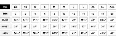 Size Chart Love Terri Shop