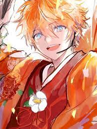 His attire is similar to that of blue. Strawberry Blond Blue Eyes Anime Boy Blonde Anime Boy Anime Orange Anime Guys