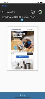 31 sid/minut i färg och svartvitt. Konica Minolta Mobile Print On The App Store
