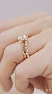 The Perfect Match With This Solitaire Engagement Ring And Custom Eternity Diamond Wedd Classic Wedding Rings Custom Wedding Rings Solitaire Engagement Ring