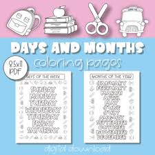 Instead of the outdoor boozy cookouts i barely left my house! Days Of The Week Coloring Pages Worksheets Teaching Resources Tpt