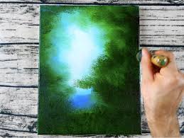 Deep Green Forest Painting With Peter Dranitsin Arteza