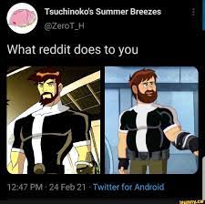 Tsuchinokes Summer Breezes @ZeroT_H What reddit does to you PM - 24 Feb 21  - Twitter for Android - iFunny Brazil