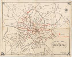 Unknown may 09, 2012 no comments. Old World Auctions Auction 170 Lot 457 Drink Map Of Norwich