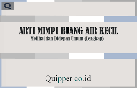 Arti Mimpi Buang Air Kecil Melihat Dan Didepan Umum Lengkap