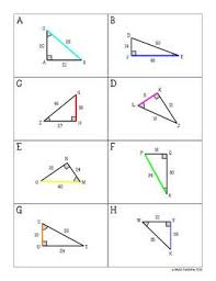 Identifying Hypotenuse Adjacent Opposite Sides Card Sort Ratios Activity Sorting Cards Kindergarten Skills Letter Worksheets Kindergarten
